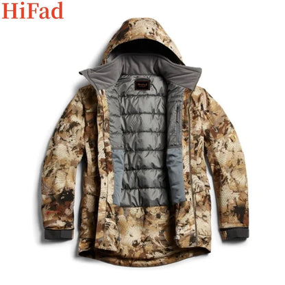 Off-the-shelf jungle outdoor men's hunting clothing printed three-layer fabric incinerator meteorite jacket