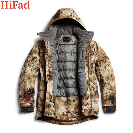 Off-the-shelf jungle outdoor men's hunting clothing printed three-layer fabric incinerator meteorite jacket