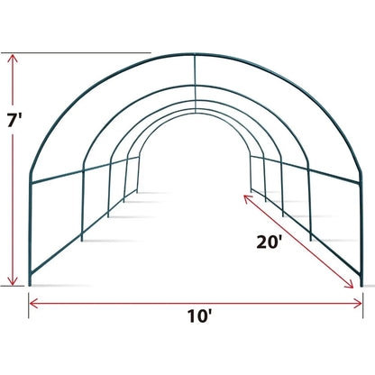 Greenhouse Frames for Larger Hot Garden House  (20x10x7 FT)