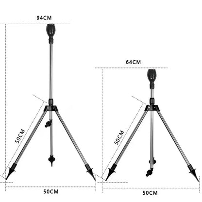 Upgrade your watering setup with this 360° Rotating Irrigation Tripod Sprinkler!