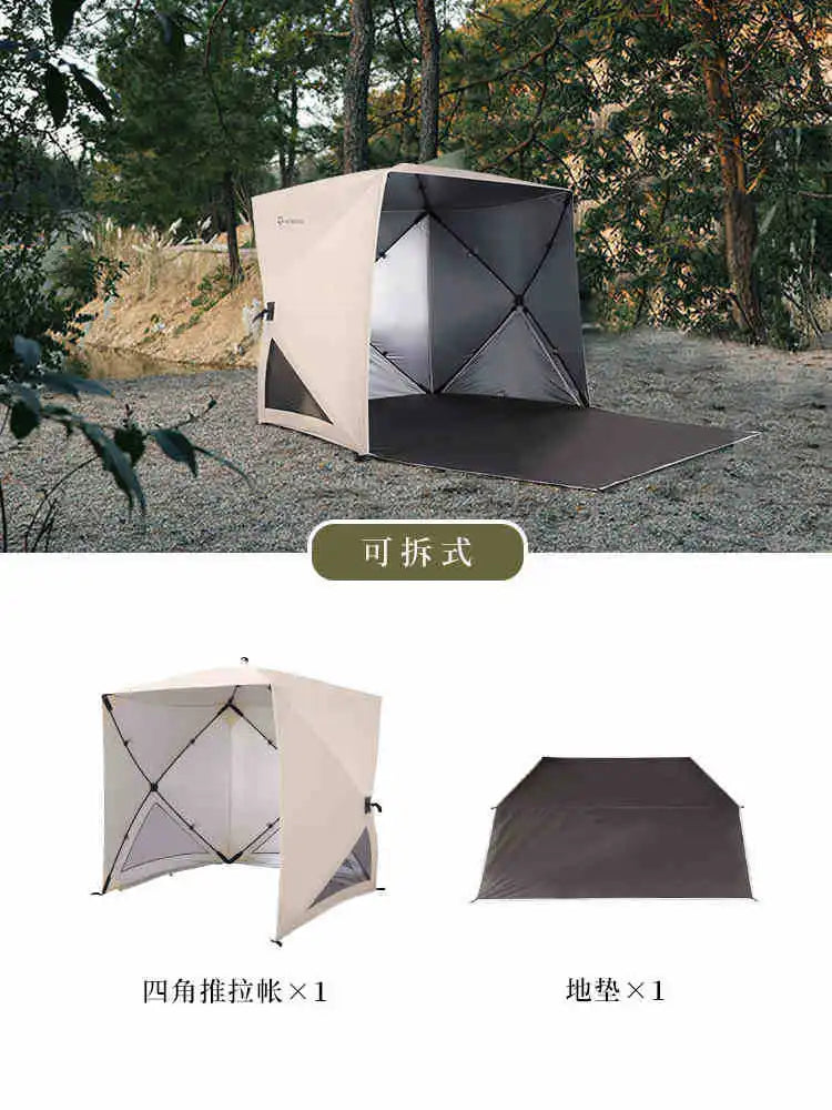 Camping Tent for Outdoor Picnic and Park Shelter Quick Open 3-4 Person Beach Tent