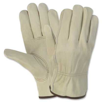 Cowhide Leather Work Gloves Unisex Large Size