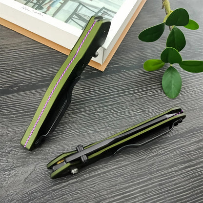 D2 940 Folding Pocket Knife Aluminium Handle