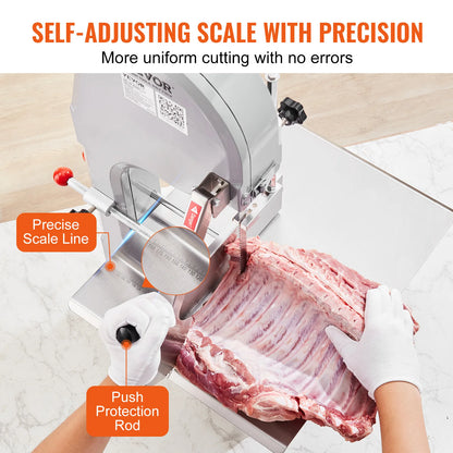 Commercial Electric Meat Bone Saw -1500W -Stainless Steel Blade