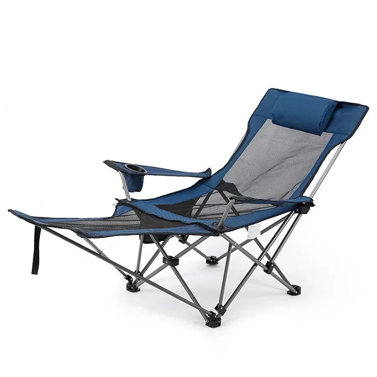 Camping Lounge Chair with Footrest,Headrest & Storage Bag