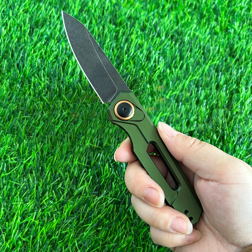 KS 7550 Pocket Folding Knife 8Cr13Mov Blade Aviation Aluminum Handle