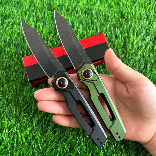 KS 7550 Pocket Folding Knife 8Cr13Mov Blade Aviation Aluminum Handle