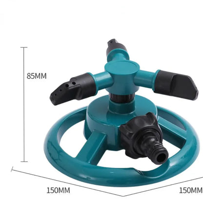 This 360° Automatic Rotating Sprinkler Nozzle delivers even, all-around coverage