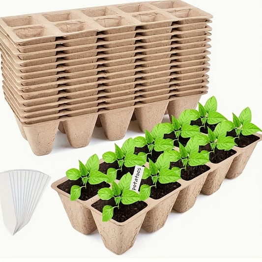 100 Paper Peat Flower Pots